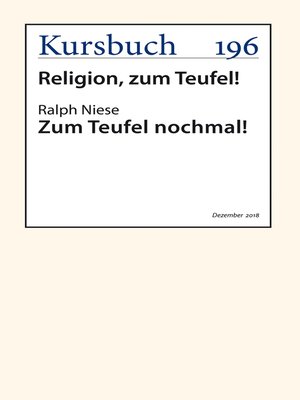cover image of Zum Teufel nochmal!